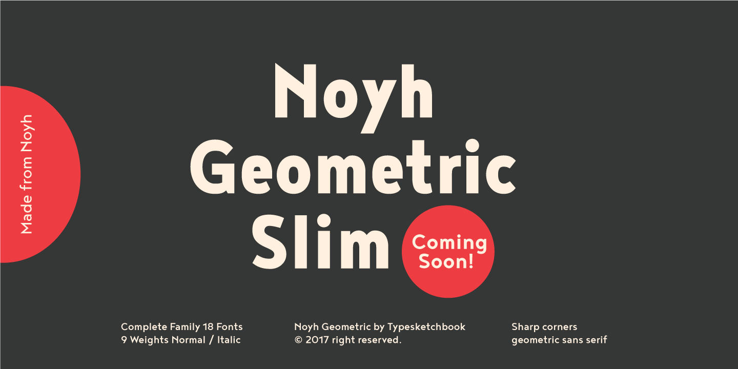 Przykładowa czcionka Noyh Geometric #15